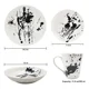 thumbnail image 5 of Vajilla Kaiser Porcelana 16 Pzas Blanco Negro 4 Pers, 5 of 6