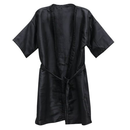 

TINKSKY Beauty Salon Guest Robe Cloth Slim Beauty Hot Dyeing Clothing Art Hair Products Spa Salon Smocks for Clients Hair Cape (Black)
