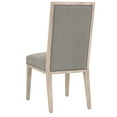 thumbnail image 4 of Benjara BM217386 High Back Armless Dining Chair with Wooden Legs, Gray & Brown - Set of 2, 4 of 5
