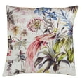 thumbnail image 2 of SARO 1760.M20S 20 in. Cabane Square Linen Down Filled Throw Pillow with Tropical Print - Multi Color, 2 of 4