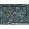 thumbnail image 1 of Ahgly Company Indoor Rectangle Southwestern Light Blue Country Area Rugs, 7' x 9', 1 of 4