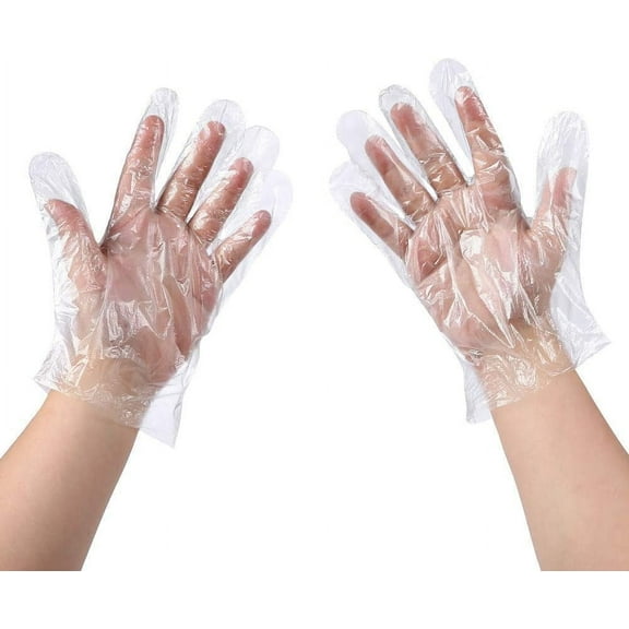 700 PCS Disposable Food Prep Gloves - 700 Piece Plastic Food Safe Disposable Gloves, Food Handling, One Size Fits Most