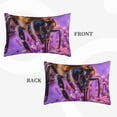 thumbnail image 2 of Fuzoiu Closeup Honeybee on Flower Print Fuzzy Pillowcases, Super Soft Pillow Case Cover with Zipper for Bedroom, Sofa, Couch,Cozy Pillow Shams for All Seasons-20"x30", 2 of 6