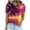 zc-Multicolor, variant on Hvyesh Womens Hawaiian Shirt Palm Trees Beach Graphic Tee Tops Summer Vacation Short Sleeve Tshirt Tops Casual Round Neck Blouses