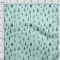 thumbnail image 4 of oneOone Velvet Aquamarine Fabric Tree Dress Material Fabric Print Fabric By The Yard 58 Inch Wide, 4 of 7
