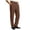 Brown, variant on LEKWK Dress Pants for Men Pleated Casual Straight Leg Trousers with Elastic Waistband Lightweight Breathable Relaxed Fit Slacks for Smart Casual Business Work Lounge Everyday Wear Beige XL