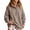#02 Beige, variant on Womens Ruffle Button Henley Sweatshirt, Oversized Mock Neck Long Sleeve Soft Casual Lounge Pullover Top for Fall Winter Daily Wear,XL,White