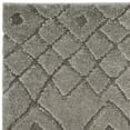 thumbnail image 2 of SAFAVIEH Sparta Alexus Geometric Polyester Shag Area Rug, Grey, 5'1" x 7'6", 2 of 3