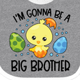 thumbnail image 4 of Inktastic Easter I'm Gonna Be a Big Brother with Green and Blue Eggs Boys Baby Bib, 4 of 4
