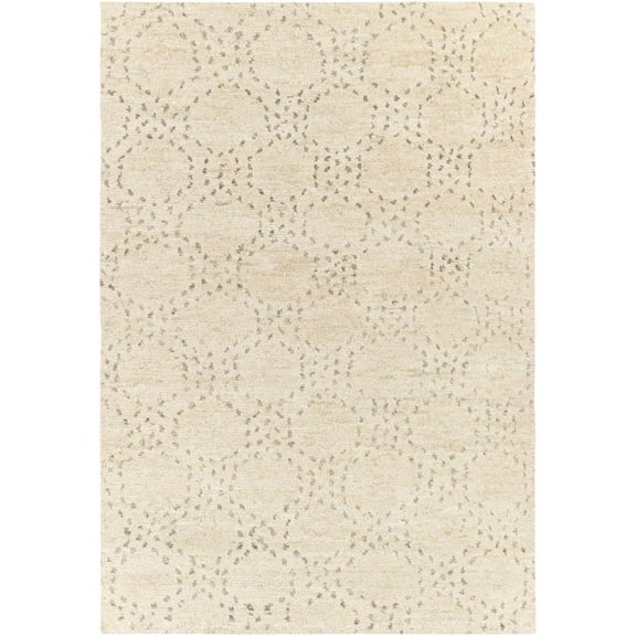 Hauteloom Banksia Wool Living Room, Bedroom Area Rug - Contemporary - Black, Dark Red, Charcoal - 2' x 3'