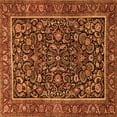 thumbnail image 1 of Ahgly Company Indoor Square Persian Orange Traditional Area Rugs, 8' Square, 1 of 1