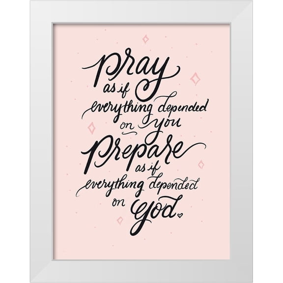 Batista, Dee 15x18 White Modern Wood Framed Museum Art Print Titled - Pray