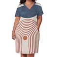 thumbnail image 3 of Mid century modern Loose Pocket Dress Women's summer skirt african dresses for woman, 3 of 7