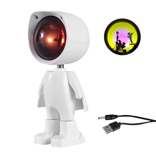 Luz del proyector Lámpara de proyector USB Regulable Atmósfera giratoria Luz LED para café en casa, Sol AweSitey HA004149-03B