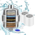 thumbnail image 1 of Anti-Limescale Shower Filter, Shower Filter, Shower Head Filter with 2 Cartridges, Shower Water Filter to Eliminate Chlorine and Fluoride, 1 of 5