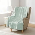 thumbnail image 3 of (3 pack) Mainstays Mint Stripe Faux Fur Throw, 50" x 60", Adult/Teen, 3 of 8