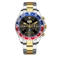 thumbnail image 1 of TFixol AW12 Stainless Steel Smartwatch with 1.28" IPS Touchscreen, Bluetooth Call, Night Glow Dial, Health Tracking, Rotating Bezel, Blue-Red Gold Design, 1 of 5