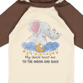 thumbnail image 4 of Inktastic My Uncle Loves Me to the Moon and Back Elephant Family Boys or Girls Long Sleeve Baby Bodysuit, 4 of 5