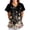 Black, variant on Comfort Fit Stretch Women's Plus Size V-neck Scrub Top Fashion Floral Print Working Uniform Nurse Uniform Tunic Comfortable Shirts Scrubs Pockets Scrub Tops