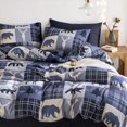 thumbnail image 3 of Juego de edredón Wake In Cloud King Rustic Woodland de 3 piezas, 3 of 7