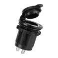 thumbnail image 3 of Prise allume-cigare 12 V/24 V ABS pour voiture et moto avec couvercle étanche, 3 of 4