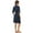Navy Blue, variant on Womens Bamboo Rayon Short Robes Lightweight Kimono Cotton Robe Soft Knit Bathrobe Ladies Loungewear with Pockets(Black,M)