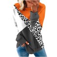 thumbnail image 2 of 50 % de Rabais Liquidation Chandail en Molleton Surdimensionné pour Femmes 2023 Col Rond Mode Décontracté Manches Longues Imprimé Chandail en Molleton Haut Blouse, 2 of 5