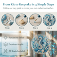 thumbnail image 4 of Ocean Animal Diamond Painting Kit,Beach Diamond Art, DIY Diamond Art Hanging Ornament Kit,Home Decor & Wall Decor,10in Acrylic Summer Coastal Window Suncatcher Craft Kit-D, 4 of 7