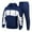 32 Navy, variant on guisaled Men's Tracksuits Sets Full Zip Hoodie Jacket Sweatsuits Running Sport Pants Outfits Fashion Color Block Patchwork Casual Jogging Suits