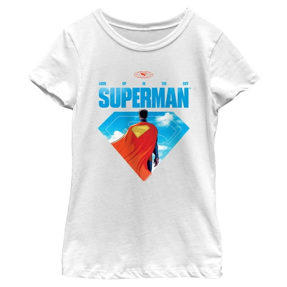 Girls Superman Caped Hero T Shirt