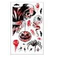 thumbnail image 6 of sruoe Halloween Wall Decals, Halloween Wall Sticker Set Window Decorations, Horror Decoration Border Wall Decal for Living Room, Bedroom, Party Decor, Scene Layout Electrostatic Stickers, 6 of 7
