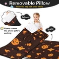 thumbnail image 3 of Glowing Halloween Icons Pattern Toddler Nap Mats for Kids Preschool,50"x20" Sleeping Mat Bag or Kids,Toddler Sleeping Bag,Toddler Nap Mat or Daycare, 3 of 6