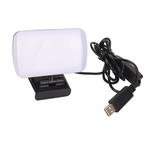 Luz USB para cámara web, 3 colores, 10 modos de atenuación, flexible, giratoria, mini luz de video para computadora portátil, reuniones y educación.