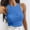 Sky Blue, variant on Dxzfnsa Women Tank Tops Women's Comfortable Crew Neck Tank Tops Ribbed Sleeveless Shirts Slim Fit Summer Casual Basic Solid Color Tees