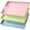 Blue, Green, Pink, variant on 3 Pcs Decorative Serving Trays with Handles Lacquer Serving Trays 15.75" X10.24" Plastic Platters for Coffee Table, Ottoman, Valentine's Day Home Decoration(Black, White, Blue)