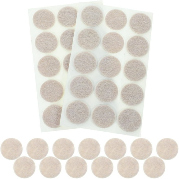 Milisten Felt Chair Pads for Legs Round Floor Protection 225Pcs 1.1x1.1in