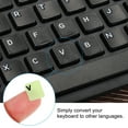 thumbnail image 4 of Uxcell French Keyboard Stickers Glow in the Dark Luminous Keyboard Replacement Cover, Black Lettering 2pcs, 4 of 6