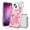 Cherry Blossom 4, variant on AquaFlex Hybrid Slim Designed For Apple iPhone 13 Mini 5.4"Case Transparent Clear