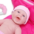 thumbnail image 4 of 10 Piece Deluxe Diaper Bag Gift Set | Feat. 13 Realistic Smiling Baby Newborn Doll | La Newborn - JC Toys | All Vinyl | Washable | Ages 2+, Pink, 4 of 5