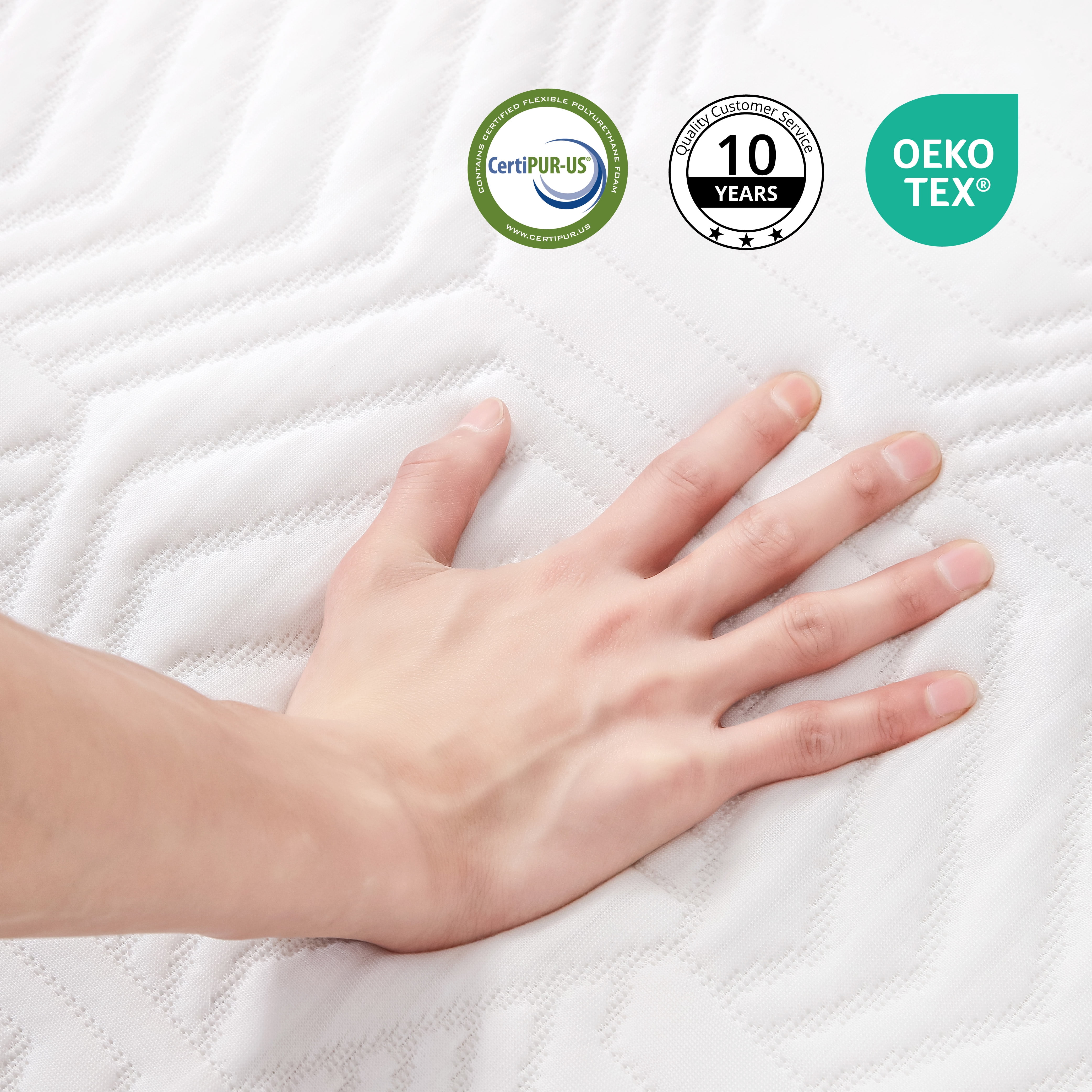 TechForma 14" Twin Gel Memory Foam Mattress, 14 inch Bed in a Box, Firm Support, Extra Thick Cooling Gel Layer, Pressure Relief, Motion Isolating, CertiPUR-US Certified