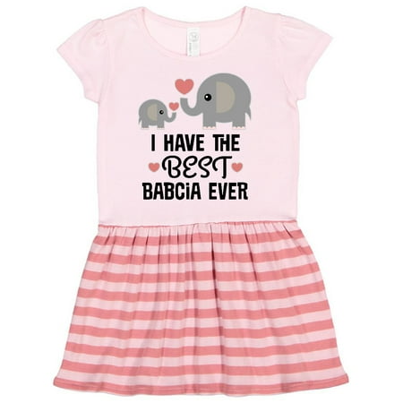 

Inktastic Grandchild Best Babcia Ever Gift Toddler Girl Dress