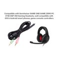 thumbnail image 2 of Cable de audio UNCLE LIGHT para Sennheiser GAME ONE GAME ZERO PC 373D GSP 350 jack 3.5mm a 2.5mm 2 metros, 2 of 3