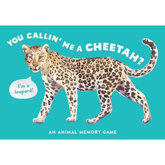 Pre-Owned You Callin' Me a Cheetah? (Psst! I'm a Leopard!) : An Animal Memory Game (Cards)