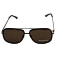 thumbnail image 2 of Timberland Tortoise Mens Plastic Square Aviator Sunglass, Brown Lens TB7212 52E, 2 of 6