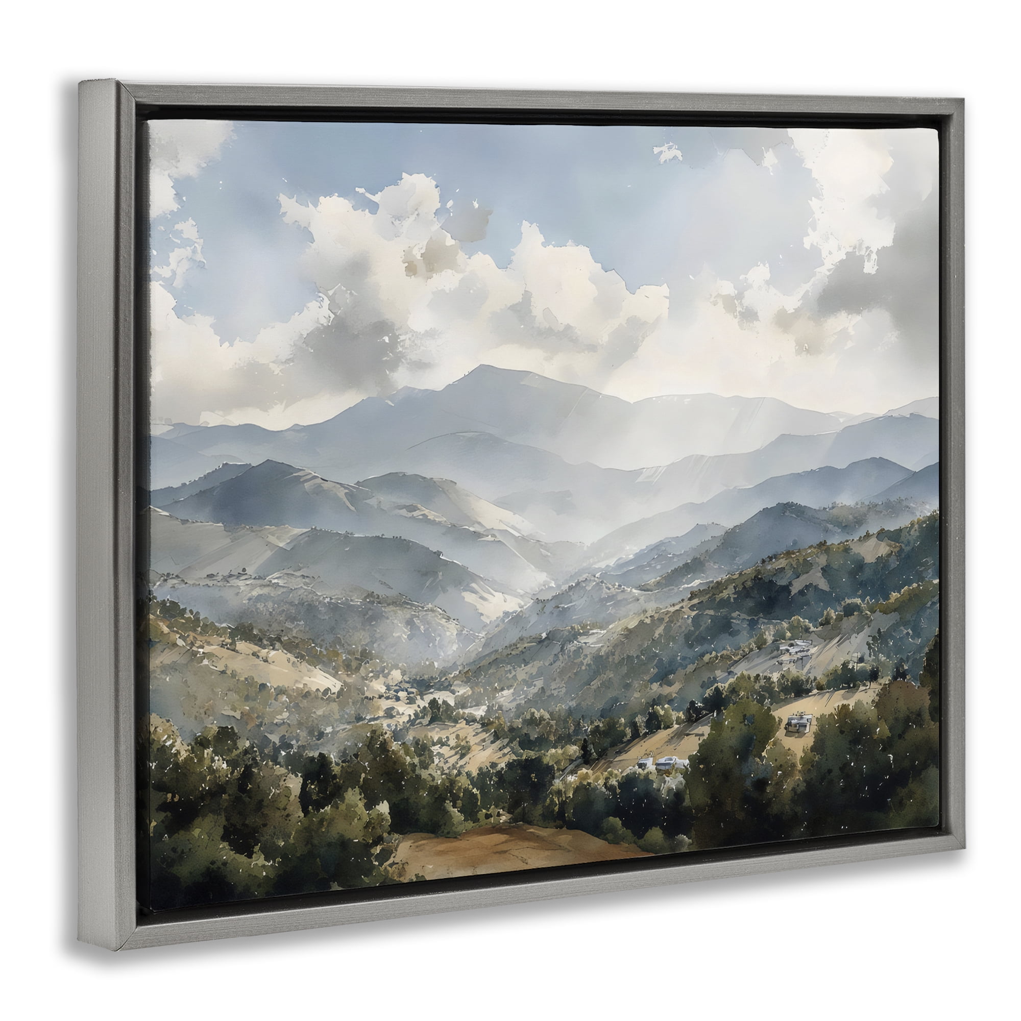 Stupell Industries Everything Under The Sun Gray Framed Floater Canvas Wall Art, design by Franklyn Gregory