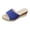 Blue, variant on Platform Espadrilles for Women Peep Toe Wedge Sandals Slip on Summer Slides Nonslip Beach Dress Shoes Blue Size 9.5