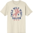 thumbnail image 3 of Wild Wild West Saloon Adult Natural Crew Neck Short Sleeve Tee-Large, 3 of 4