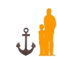 thumbnail image 2 of Large Anchor Life Size Statue, 2 of 8