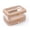 Beige, variant on Impressions Vanity Santorini Train Case with Brush Holder, Travel Makeup Bag Organizer (Beige)
