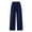 Dark Blue, variant on Black Denim Pants for Girls, Wide Leg Elastic Waist Pull On Jeans,Size 11-12 T